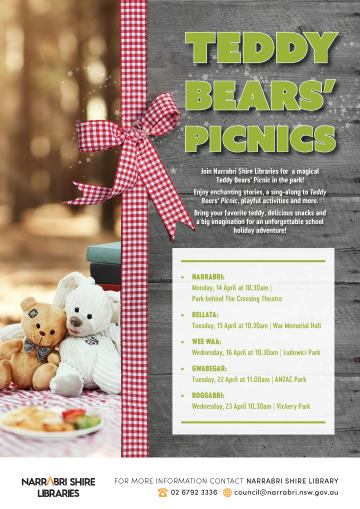 The Teddy Bears Picnic is coming to Gwabegar on 22.04.2025